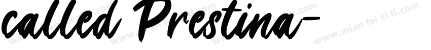called Prestina字体转换